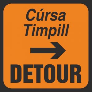 Detour to right